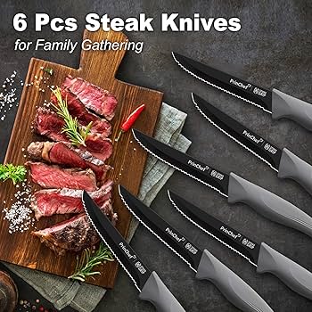 Amazon.com: PrinChef Knife Set, 19 Pcs Rust Proof Knives Set